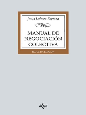 cover image of Manual de negociación colectiva